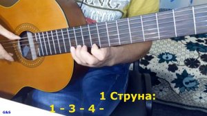 Трехоктавная гамма Ми мажор на гитаре. ( Аппликатура - А. Сеговии)