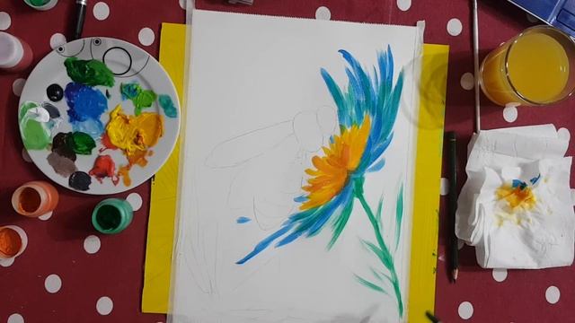 МК пчелка на цветке! Рисуем вместе??❤ смотреть онлайн