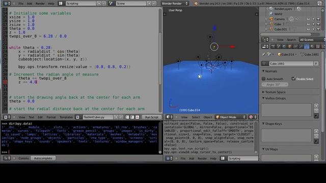 Blender 2.6 Tutorial - Basic Python Programming - Part 2