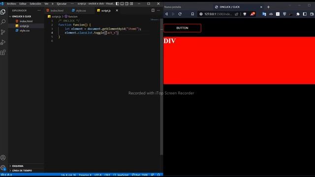? Modificar Clases con JavaScript [ONCLICK / CLICK / TOGGLE] - Tutorial