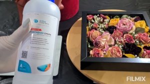 Панно для декора: цветы в эпоксидной смоле. Home Decor_DYI