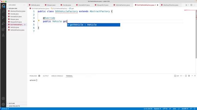How to Build an Abstract Factory design pattern using java with example