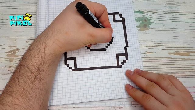 МЕГА ЯЩИК - СУНДУК из ИГРЫ BRAWL STARS РИСУНКИ ПО КЛЕТОЧКАМ - PIXEL ART смотреть онлайн