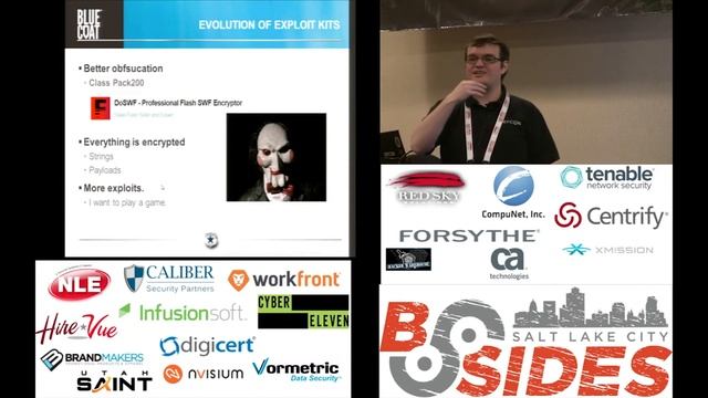 BSidesSLC 2015 -- Trends In Exploit Kits -- Jeffrey Doty смотреть онлайн