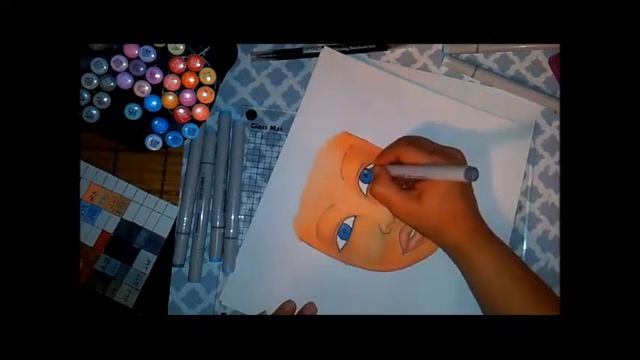 Coloring using FineColour markers- Test Face 1 смотреть онлайн