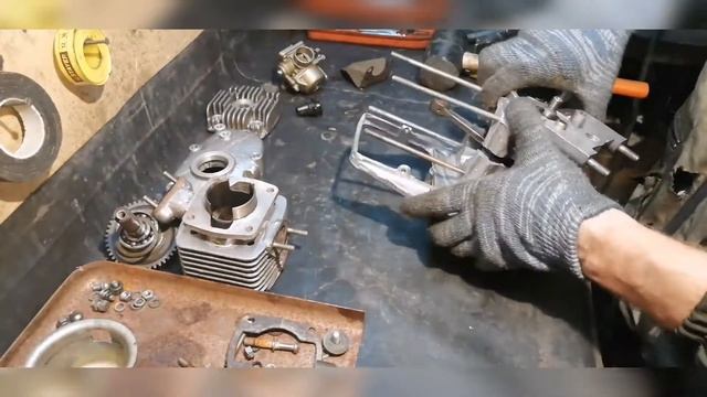 Ремонт двигателя Крота.