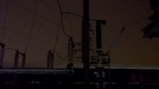 Коронирование и электрические разряды на изоляции ОРУ 110кВ