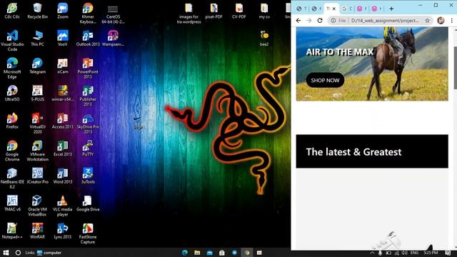 Presentation 4 web projects in 10min / HTML CSS BOOSTRAP WORDPRESS JOOMLA.