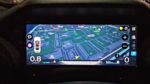 Настройка Я.Navi на приборной панели и HUD дисплее от GMCustoms  Geely Monjaro