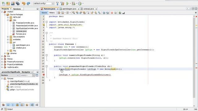 COMO CRIAR CHATBOT EM JAVA e MYSQL AULA 10 metodo para preencher significados смотреть онлайн