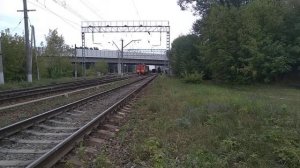 Маневровые работы тепловоза ЧМЭ3-7048 у ст. Яничкино.