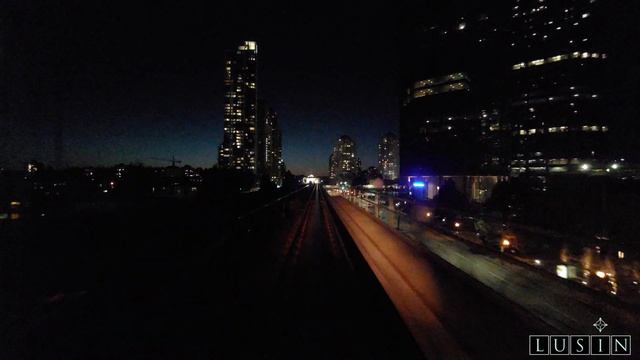 Vancouver Skytrain 4k: Expo Line [King George - Waterfront] (Full Ride at Night, 2020) смотреть онлайн
