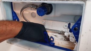 Save money! How to change Geberit flush valve of a wall-hung wc #diyplumbing