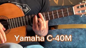Классическая гитара Yamaha C-40M с глубоким звуком и прекрасным испанским звучанием