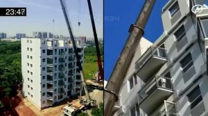 Китайский застройщик построил 10 этажку за 28 часов 45 минут