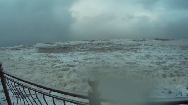Сильнейший шторм на Балтийском море | Зеленоградск