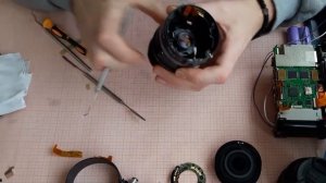 ремонт canon 18-55 IS (замена шлейфа автофокуса)/canon 18-55 IS auto focus repair