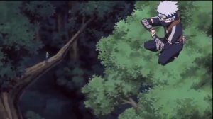 Минато против Обито,Рин и Какаши(КАКАШИ ВПЕРВЫЕ ИСПОЛЬЗОВАЛ ЧИДОРИ).