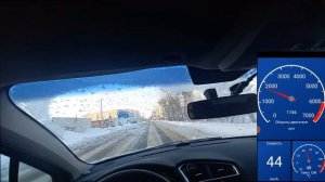 Ситроен С4 - Прогреваем мотор в мороз!Быстро ли набирает температуру?