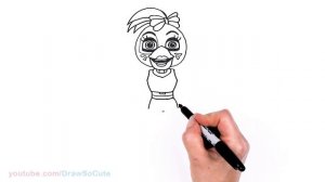 How to Draw Glamrock Chica | Five Nights at Freddy's: Security Breach