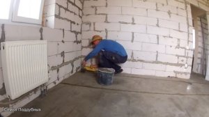 Цементная СТЯЖКА ПОЛА второго этажа Заливка пола БЕТОНОМ