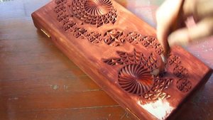 Геометрическая резьба по дереву. Урок 35 часть 6 (geometric wood carving)