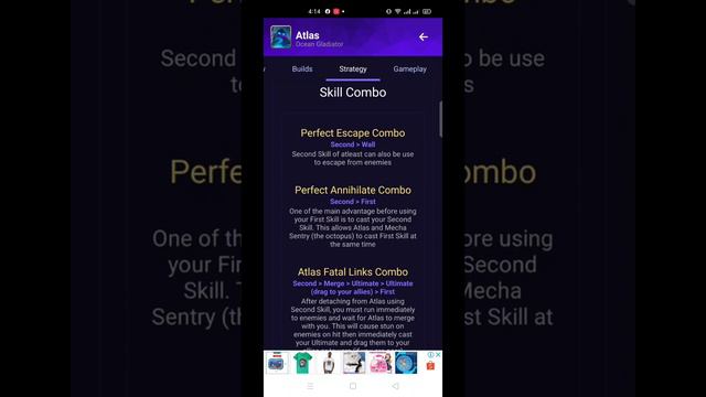 mobile legend tank hero Atlas ( ocean gladiator ) overview,build,strategy,GAMEPLY &   Counter