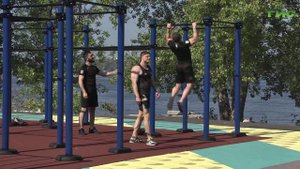 В Самаре на набережной рядом с речным вокзалом открыли новую спортивную площадку