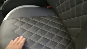 Авточехлы из экокожи для Рено Гранд Сценик 1 поколение  Ромб Установка