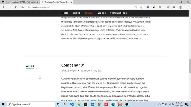 PHP project with source code | portfilo PHP project free | free php project in visual studio | gaga