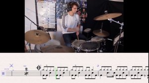 Come As You Are Nirvana - Drum Cover With Sheet Music Tab #18
