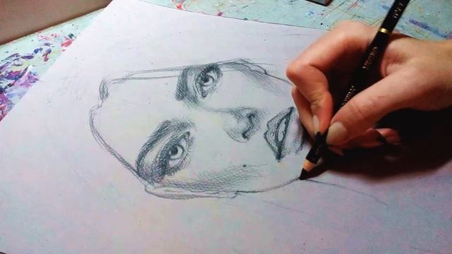Как нарисовать портрет карандашом 2| Техника "Сухая кисть"/How to draw portrait 2| DRY BRUSH смотреть онлайн