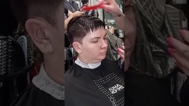 #тушевка #короткаястрижка #чёлка короткая очень смотреть онлайн