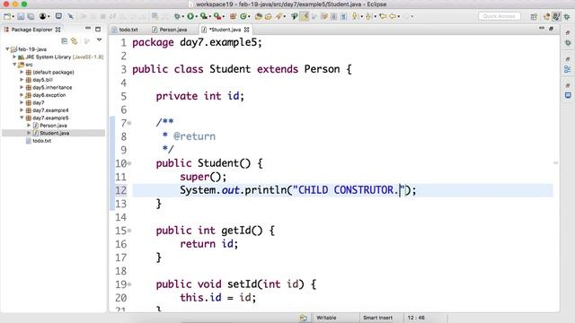 Day-7 Basics of #Constructor #SuperConstructor and #ConstructorChaining in #Java смотреть онлайн