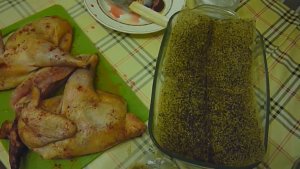 Курица в духовке запечённая  рецепт для дома приготовление