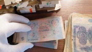 Банкноты СССР в пачках Обзор