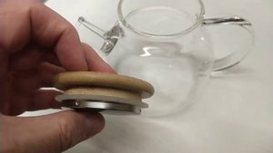 Чайник Бочонок 500 мл из жаропрочного стекла. Заварочный чайник