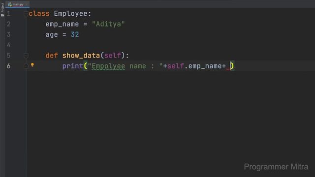 Python Tutorial - 18 |  Class - Object Oriented Programming | Python Tutorial For Beginners In Hind