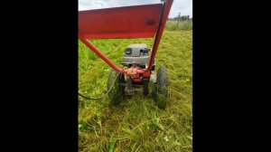 Самодельная косилка из мотоблока.