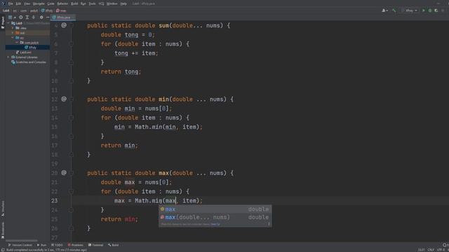 [MOB1014 - Java 1] Lab 8 Bài 1: Tính tổng với tham số biến đổi (Source Code Download) ✔ смотреть онлайн