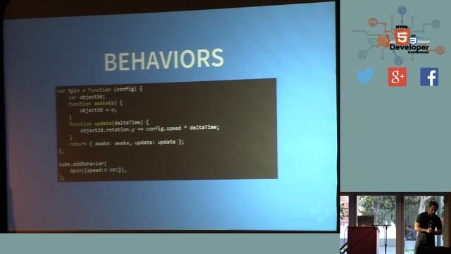 HTML5DevConf: Gavan Wihite, AltspaceVR: Using VR and Three.js to build the Holographic Web