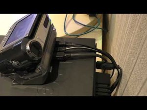 Оцифровка аналогового видео с помощью сквозного канала цифровой видеокамеры Sony DCR-PC55E miniDV.