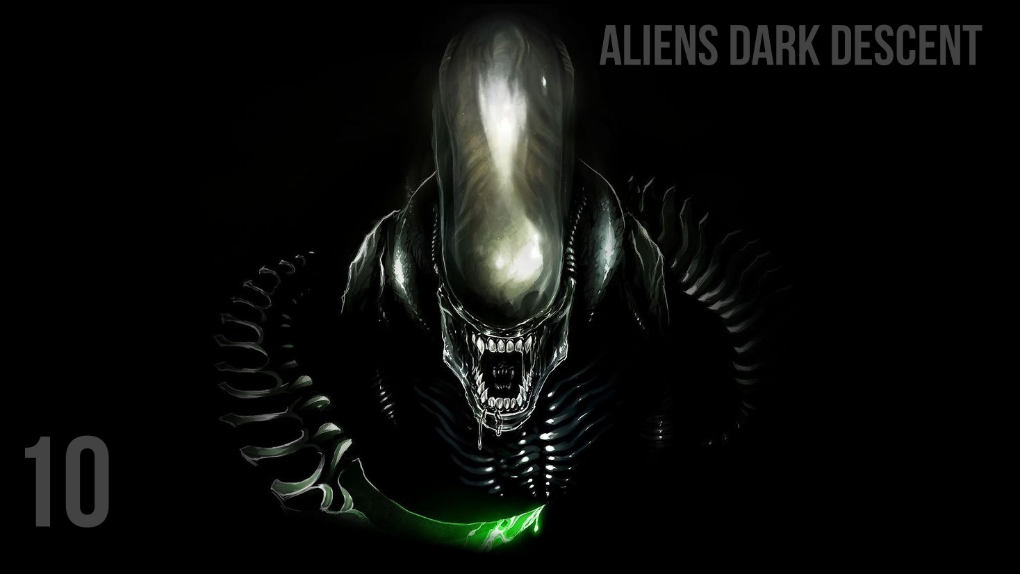 Прохождение Aliens Dark Descent - Часть 10: Битва с Королевой Ксеноморфов [СТРИМ 2К]