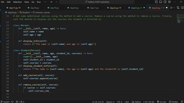 Master OOP Question-Solving with Python: DAY24 #day24 | what is super() keyword | Single inheritanc