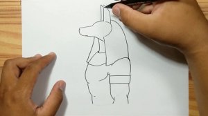 How to Draw Anubis The Egyptian God