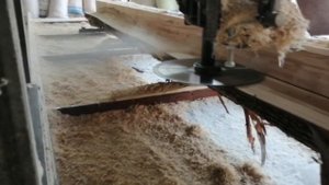 Пилим ЯСЕНЬ на угловой поворотной дисковой пилораме