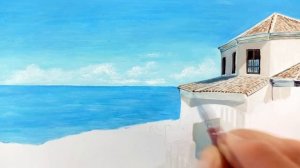 Как нарисовать дом на берегу моря