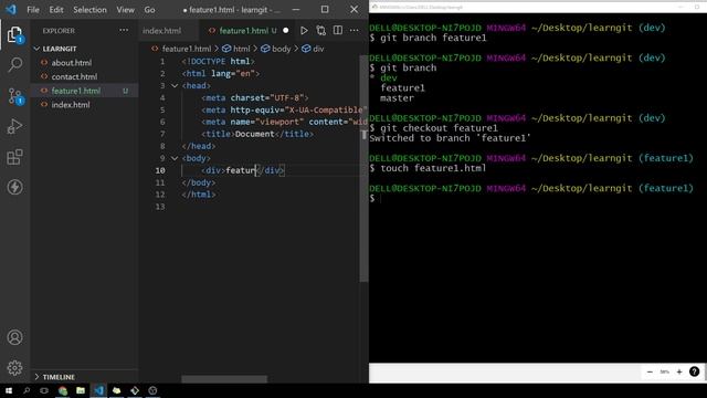 Git Branching & Merging | Git & Github Tutorial for Beginners(Hindi) Part 5