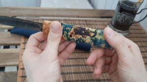 Якутский нож из дамасской стали