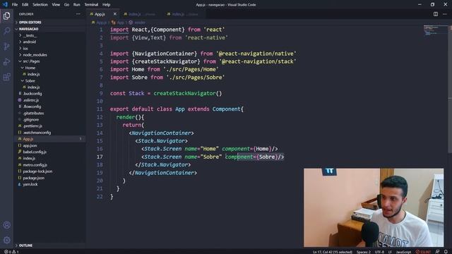 React Navigation - Navegando entre Telas смотреть онлайн